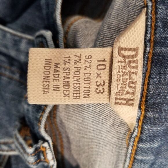 Duluth Trading Women Daily Denim Bootcut Jeans Size 10 x 33 Light Blue Mid Rise - Picture 5 of 5